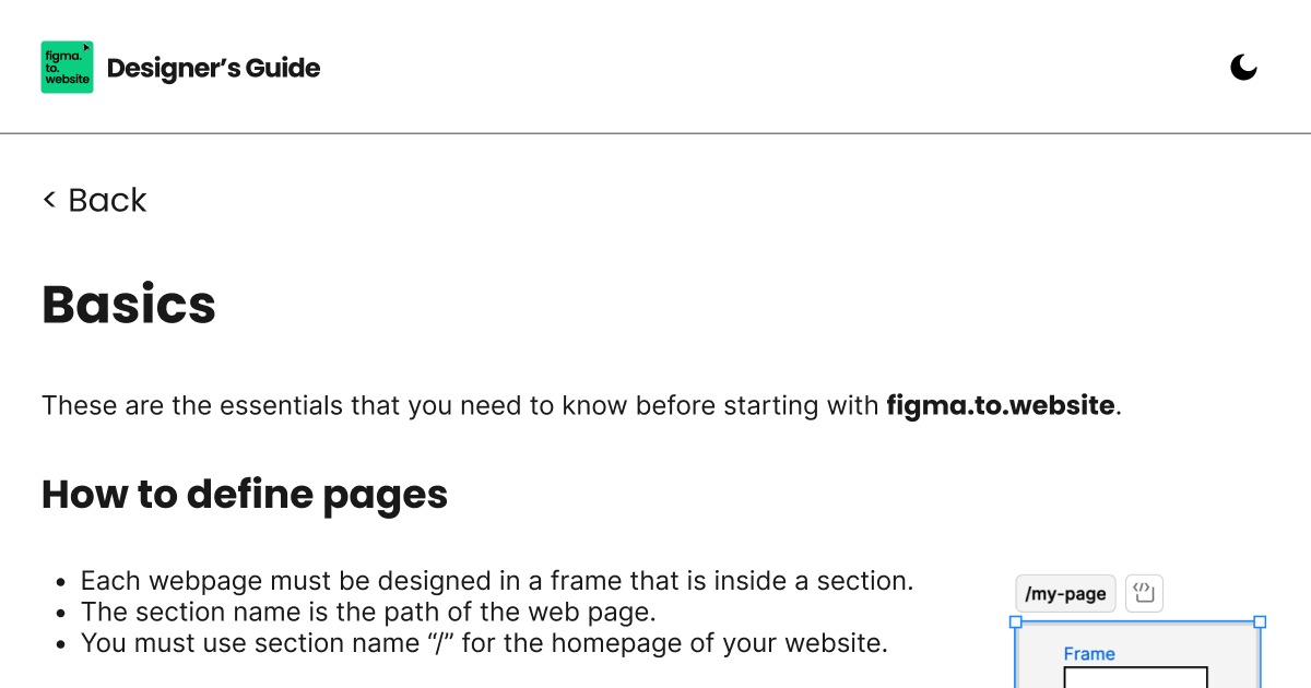Designer's Guide - figma.to.website